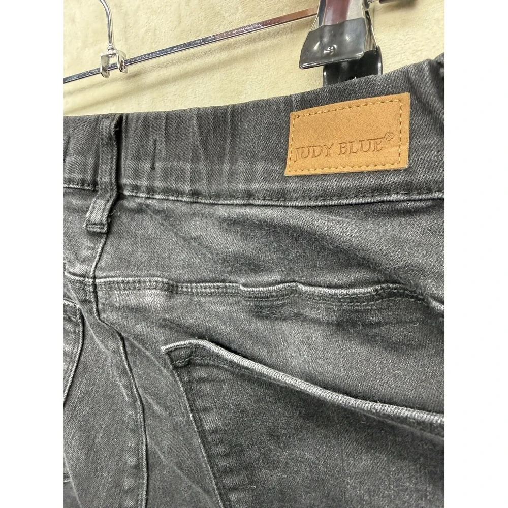 Judy Blue Jeggings 14W Black Pull On Skinny Jeans High Stretch Plus Size JB88263